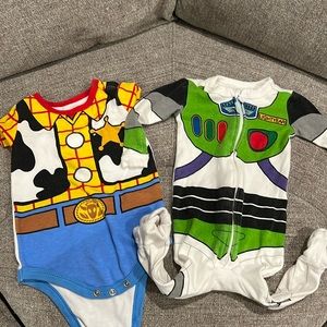 Toy Story woody and buzz lightyear outfits 3-6 months